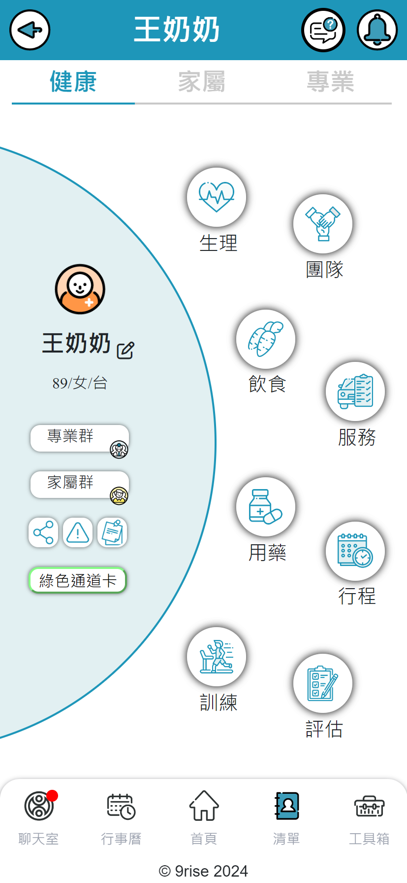 個案健康頁